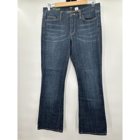 J Crew Women's 29S Blue Straight Leg Denim Jeans Stretch Mid Rise Casual - Picture 2 of 6